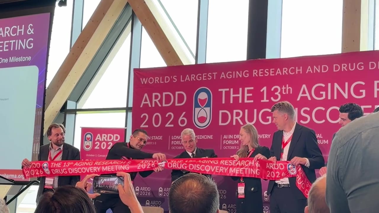 Unidentified conference participants at the ARDD 2026 ribbon-cutting.