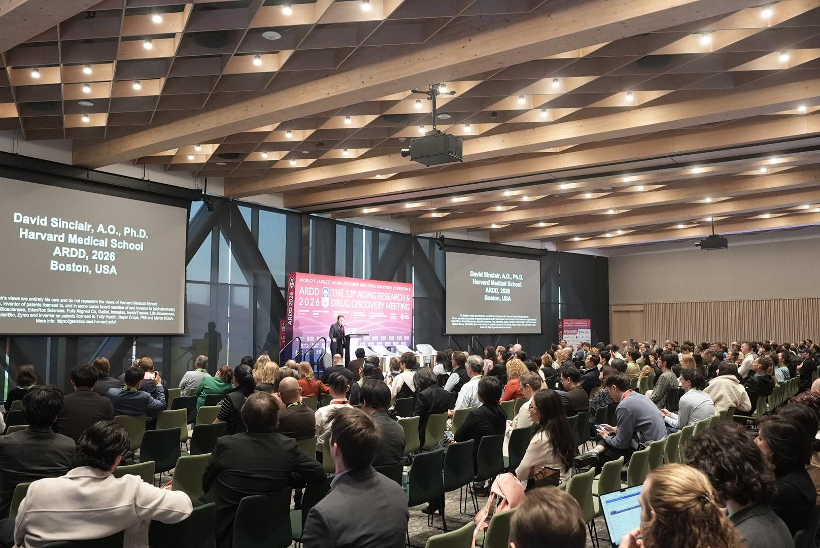 David Sinclair — A final-day ARDD auditorium moment at ARDD 2026